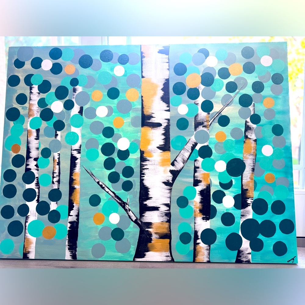 Handmade Abstract Tree Canvas Art